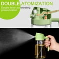 thumbnail image 3 of Oil Dispenser for Kitchen Spray, 2 In 1 Oil Dispenser and Oil Sprayer, Olive Bottle Spray and Pour for Kitchen, 16oz/470ml Glass Oil Bottle for Air Fryer, Salad, Frying, BBQ (Green), 3 of 5