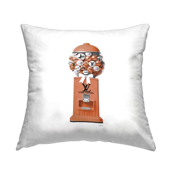 Stupell Industries Fashion Gumball Machine Decorative Printed Throw Pillow, 18 x 18