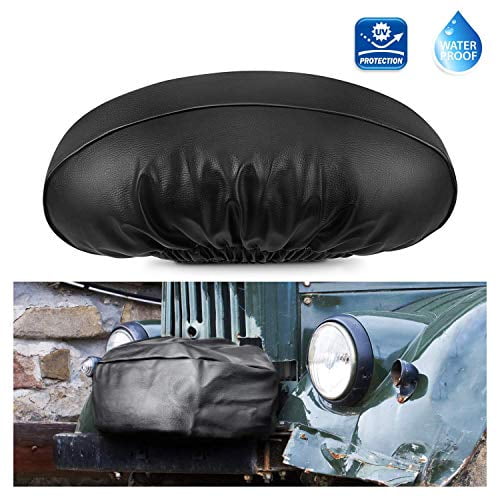 Kohree Winch Cover Pu Leather Winch Protective Cover Waterproof Dustproof Uv Protection Winch Dust Cover For Electric Winches Up To lbs 24 W X 10 H X 7 D Black Walmart Com Walmart Com