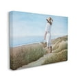 thumbnail image 3 of Stupell Industries Woman Enjoying Peaceful Beach Shore Landscape View Painting Gallery Wrapped Canvas Print Wall Art, Design by Tom Mielko, 3 of 7