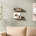 thumbnail image 2 of Ballucci 16" Floating Shelves for Wall, 2-Pack with Invisible Brackets, 6" Deep, Natural Oak, 2 of 6
