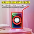 thumbnail image 5 of Up to 40% Clearance, InsCrazy Bluetooth Speaker with Led Light, Bluetooth Speaker Colorful Ambient Light Outdoor Car Desktop Subwoofer Mini Mini Speaker, 5 of 6