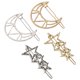 thumbnail image 3 of Juego de pinzas para el pelo con forma de estrella: Horquillas geométricas con forma de estrella y luna. Pinzas metálicas huecas para mujer. Accesorios bonitos para fiestas y uso diario., 3 of 7