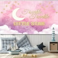 thumbnail image 4 of Twinkle Twinkle Little Star Backdrop Moon Clouds Stars Photography Background Birthday Baby Shower Party Decorations Banner Photo Studio Props, 4 of 4