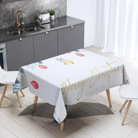 

Christmas Series Polyester Waterproof Holiday Tablecloth Cartoon Print Series Kitchen Tablecloth(B/140*200cm)
