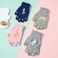 thumbnail image 5 of UAYOTSE Kids Winter Knit Gloves Stretchy Full Finger Fluffy Mittens for Toddler Boys Girls,Sizes 4-8 Years, 5 of 8