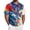 Red, variant on Men's Tie Dye Polo Shirts Short Sleeve Henley Button T Shirts Summer Vacation Causal Tees, 3XL
