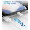thumbnail image 5 of Paquete De 3 Cables Lightning Certificados Mfi Para Iphone 2M, 5 of 5