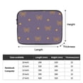 thumbnail image 3 of Purple Background Butterfly Portable Laptop Sleeve Compatible with MacBook Air Notebook Computer Case for Men Women College School Students, 3 of 7