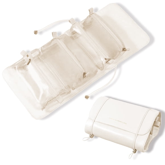 Portable Makeup Bag, Large Capacity Toiletry Bag, Removable Cosmetic Bag, Wet and Dry Separation Makeup Travel Bag