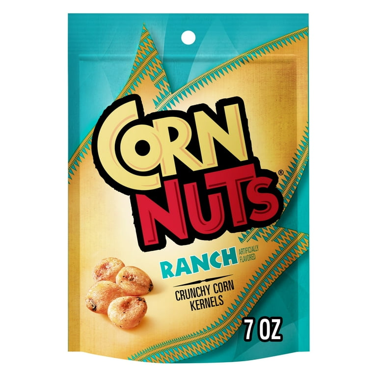 CORN NUTS Ranch Crunchy Corn Kernels Snack, Shelf-Stable, 7 oz Resealable Plastic Package