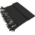 thumbnail image 2 of Glory Max Women's Soft Silky Pashmina Shawl Wrap Scarf, Black, 2 of 5
