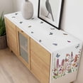 thumbnail image 4 of Spring Floral Table Runner - 70 Inch Long, Kitchen Dining Table Runner Dresser Scarves, Watercolor Lavender Daisy Butterflies Botanical Farmhouse Decor for Coffee Tables Wedding Party Banquet, 4 of 8