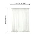 thumbnail image 3 of Outdoor Gazebo Sheer Curtain,Breathable Light Filtering Mosquito Proof Mesh,Rod Pocket Patio Curtain for Pergola Balcony Porch Indoor Outdoor Home Decor,78.74 x 90.55 Inch, 3 of 7