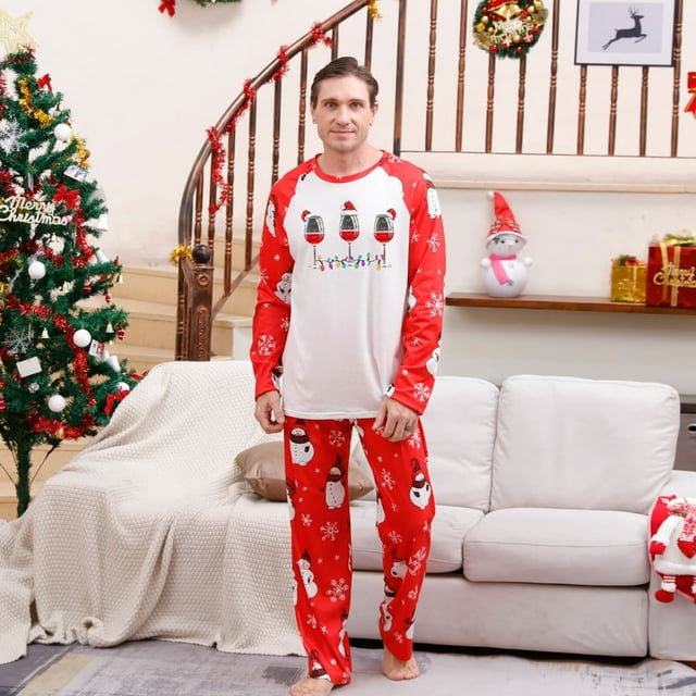 Pyjamas Assortis de Noël pour Hommes et Famille, Ensembles de Pyjama des Fêtes, Ensembles de PJ, Jammies pour la Famille