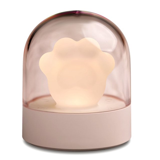 Bangcool Night Light Lovely Cat Claw Creative LED Night Lamp Music Box Table Ornament