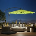 thumbnail image 2 of Westin Outdoor 94" Lime Green Solid Print Octagon Offset and Cantilever Patio Umbrella, 2 of 11