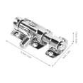 thumbnail image 2 of AURARMLET 1Set Rv Door Bolt Slide Locks 316 Stainless Steel Silver Rectangular for Security Indoor Use Homeowners, 2 of 8