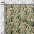thumbnail image 2 of oneOone Velvet Yellow Fabric Floral Craft Projects Decor Fabric Printed By The Yard 58 Inch Wide, 2 of 4