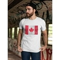 thumbnail image 2 of Canada Flag In Grunge Style T-Shirt Men -Image by Shutterstock, Male 3X-Large, 2 of 4