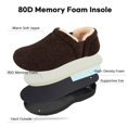 thumbnail image 4 of LongBay Men's Cozy Memory Foam Slippers Comfy Fuzzy Plush Lining House Shoes Indoor Outdoor, 4 of 6