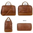 thumbnail image 4 of Bolsa de viaje Baosha de piel vegana HB-38 marrón, 4 of 7