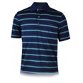 thumbnail image 1 of Monterey Club Men's Thompson Stripe Texture Golf Polo Shirt #1669, 1 of 2