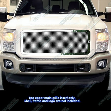 Compatible with 2011-2016 Ford F250 F350 F450 Super Duty Stainless Steel Mesh Grille F76828T