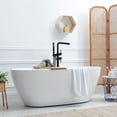 thumbnail image 3 of Wowow 2-Handle Freestanding Tub Faucet with Handshower and Longer Spout in Oil Rubbed Bronze, 3 of 9