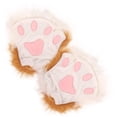 thumbnail image 5 of 1 par de guantes de pata de gato, guantes de pata de cosplay, accesorios, guantes de pata de animal, mitones de pata de gato de peluche, decoraciones, 5 of 5