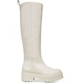 thumbnail image 2 of Sam Edelman Womens Larina Leather Pull On Knee-High Boots Ivory 9 Medium (B,M), 2 of 3