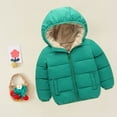 thumbnail image 4 of Otqutp Children Warm Overcoats Windproof Autumn Winter Toddler Girl Boy Long Sleeved Hooded and Down Padded Jackets 2 to 7 Years, 4 of 4