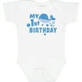 thumbnail image 3 of Inktastic Nautical My 1st Birthday with Blue Whale and Anchor Boys or Girls Baby Bodysuit, 3 of 5