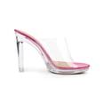 thumbnail image 5 of BLISSFUL STEP Women's Sandals Block Heels Clear Platform Slides Sandals, 5 of 6