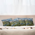 thumbnail image 4 of Ambesonne Nature Throw Pillow Cover 4 Pack, Snowy Mountain Lake, 16", Multicolor, 4 of 5
