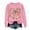 Pink, variant on Heart-Bow Sweatshirt for Women Valentine's Lover Tops Crew Neck Long Sleeve Pullover Top Fleece Warm Hoodies Ribbed Lightweight Sweatshirts Funny Couple Outfits Holiday Clothes Red XS