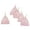 Pink, variant on Knotted Baby Cap, Blue - Pack of 5