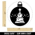 thumbnail image 2 of Holiday Ornament Christmas Evergreen Tree Self-Inking Rubber Stamp Ink Stamper - Orange Ink - Medium 1 Inch, 2 of 7