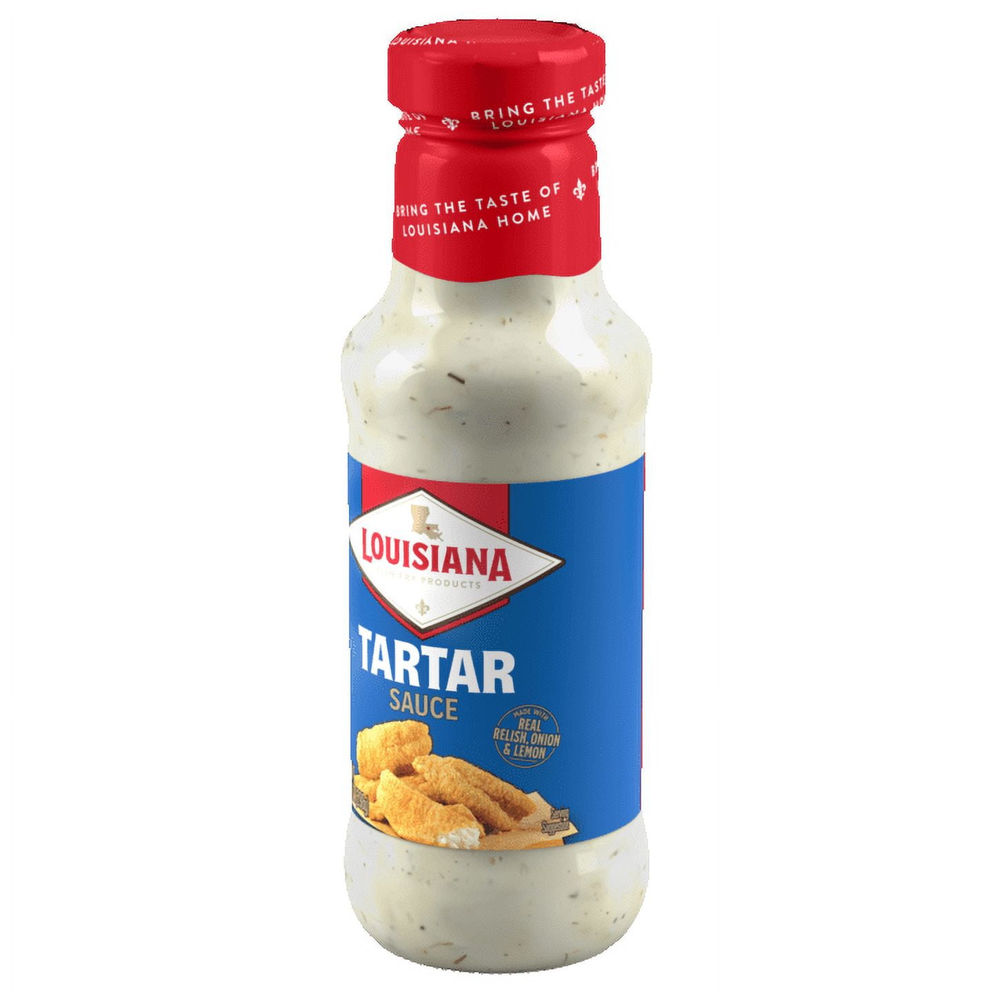 Louisiana Fish Fry Creamy Tartar Sauce with Relish & Lemon, 10.5 oz Bottle