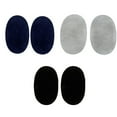 thumbnail image 1 of 3 Pares De Tela De Ovalada Coser En El Codo Costura Hugo Parches de rodilla para el codo Negro Gris Azul, 1 of 10