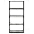 thumbnail image 4 of 5 Tier Adjustable Storage Shelving Unit, Each Tier 220LBS Metal Wire Rack Shelving with Dust Cover, Heavy Duty Steel Shelf Organizer for Kitchen, Garage & Pantry, 29''Lx14''Wx60''H, Black, 4 of 7