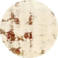 thumbnail image 1 of Ahgly Company Indoor Round Abstract Brown Abstract Area Rugs, 7' Round, 1 of 6