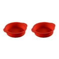 thumbnail image 3 of Guardoinrt 1/2/3 Wedding Birthday Party Cake Restaurant Reusable Washable Mousse Round Mould Kitchen Gadget Accessories Red 10 Inch 2PCS, 3 of 6