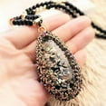 thumbnail image 2 of AYYUFE Colorful Shell Faux Opal Statement Bib Pendant Necklace Sweater Chain Gift Alloy, Rhinestone, Faux Opal Multi-color, 2 of 8