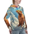 thumbnail image 6 of Wukai Sunshine Cloud Bulldog Print Womens Hoodies Fleece Sweatshirts Long Sleeve Sweaters Pullover Fall Outfits Winter Clothes-XX-Large, 6 of 7