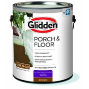Glidden Porch & Floor 1 gal. Brown Satin Interior/Exterior Paint with Primer