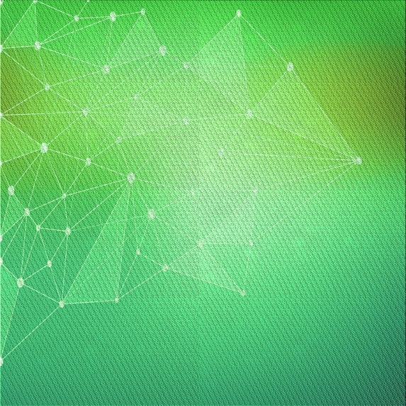 Ahgly Company Machine Washable Indoor Square Transitional Neon Green Area Rugs, 5' Square