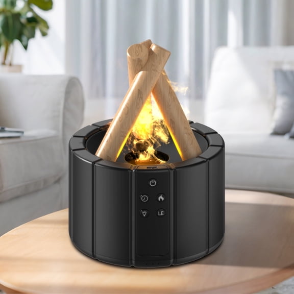 DAYBETTER Flame Fire Diffuser, Bonfire Aromatherapy 250ml Wood Cool Mist Humidifier with Remote Control, Auto Shut-Off & Night Light, 1 Count
