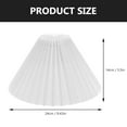 thumbnail image 2 of MRLESS E27 Pleated Cloth Lamp Shade Clip On Chandelier Protector (White), 2 of 6