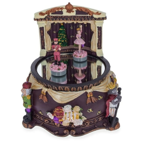 Nutcracker Dancing with Ballerina Animated Music Box
